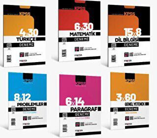 Marka Yayınları 2024 KPSS Genel Yetenek Deneme Sınavı Seti Tamamı Video Çözümlü 6 Parça - 1