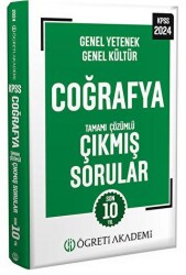 2024 KPSS Genel Yetenek Genel Kültür Coğrafya Tamamı Çözümlü Çıkmış Sorular Roman Boy - Öğreti Akademi