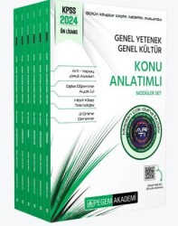 Pegem Akademi Yayıncılık 2024 KPSS Ön Lisans Konu Anlatımlı Modüler Set Genel Yetenek Genel Kültür 6 Kitap - Pegem Akademi Yayıncılık