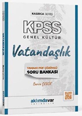 Aklımdavar Yayıncılık 2024 KPSS Kasırga Serisi Vatandaşlık Soru Bankası - 1