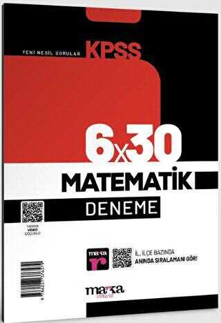 2024 KPSS Matematik 6x30 Deneme Tamamı Video Çözümlü Marka Yayınları