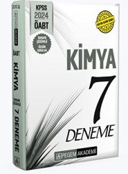 2024 KPSS ÖABT Kimya Öğretmenliği Tamamı Çözümlü 7 Deneme - Pegem Akademi Yayıncılık