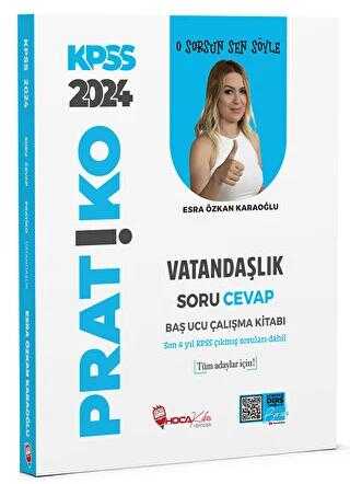 Hoca Kafası Yayınları 2024 KPSS Vatandaşlık Pratiko Soru Cevap Çalışma Kitabı