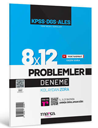 2024 KPSS DGS ALES Yeni Nesil 8x12 Tamamı Video Çözümlü Problemler Deneme
