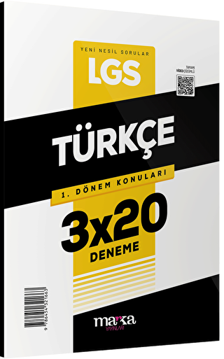 2025 LGS 1.Dönem Konuları Türkçe 3 Deneme Marka Yayınları - 1