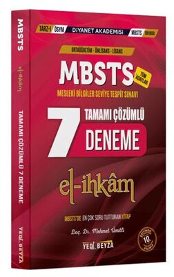Yedi Beyza Yayınları 2024 MBSTS El-İhkam Tamamı Çözümlü 7 Deneme