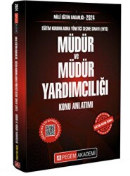 2024 MİLLİ EĞİTİM BAKANLIĞI EKYS Müdür Ve Müdür Yardımcılığı Konu Anlatımı - Pegem Akademi Yayıncılık