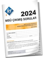 2024 MSÜ Çıkmış Sorular Tıpkı Basım Kitapçığı - KR Akademi Yayınları