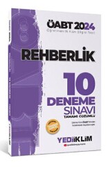 ÖABT Rehberlik Öğretmenliği Tamamı Çözümlü 10 Deneme Sınavı - Yediiklim Yayınları