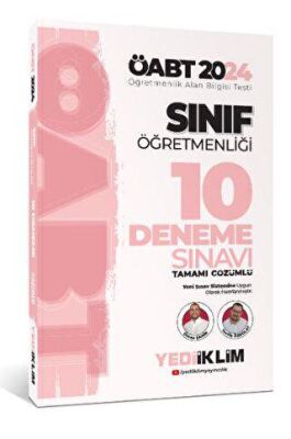 Yediiklim Yayınları 2024 ÖABT Sınıf Öğretmenliği Tamamı Çözümlü 10 Deneme Sınavı - 1
