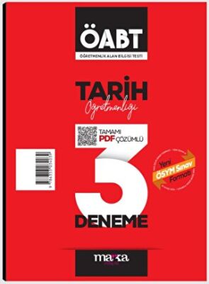 Marka Yayınları 2024 ÖABT Tarih Öğretmenliği Tamamı Çözümlü 3 Deneme - 1