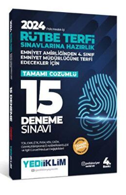 2024 Polis Meslek İçi Rütbe Terfi Sınavlarına Hazırlık Tamamı Çözümlü 15 Deneme Sınavı - 1