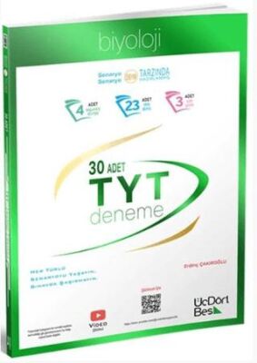 Üç Dört Beş Yayınları TYT Biyoloji 30 Deneme - 1