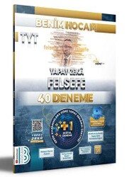 TYT Yapay Zeka Felsefe 40 Deneme Benim Hocam Yayınları - Benim Hocam Yayınları