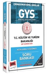 GYS T.C Kültür ve Turizm Bakanlığı Şef Kadrosu İçin Açıklamalı Çözümlü Soru Bankası - Yargı Yayınevi