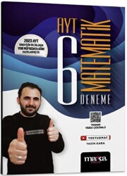 Marka Yayınları 2024 Yeni Müfredat AYT Matematik 6 Deneme Tamamı Video Çözümlü Deprem Müfredatına Uygun - Marka Yayınları