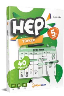 Hiper Zeka Yayınları 2025 5. Sınıf Haftalık HEP Türkçe 40 Deneme - 1