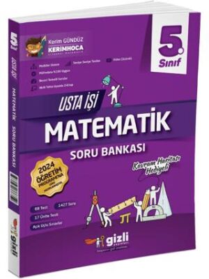 Gizli Yayınları 2025 5. Sınıf Matematik Usta Işi Soru Bankası + Kavram Haritası - 1