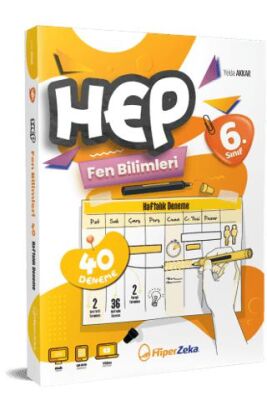 Hiper Zeka Yayınları 2025 6. Sınıf Haftalık HEP Fen Bilimleri 40 Deneme - 1