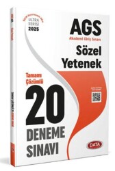 2025 AGS Sözel Yetenek Tamamı Çözümlü 20 Deneme Sınavı - Data Yayınları