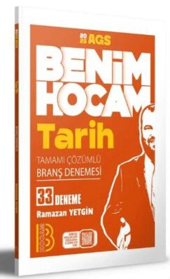 2025 AGS Tarih Tamamı Çözümlü 33 Branş Deneme Benim Hocam Yayınları - 1