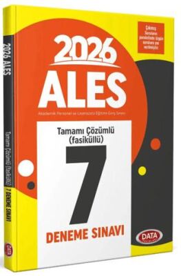 2026 ALES Tamamı Çözümlü 7 Deneme Sınavı - 1