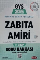 2025 Belediye Zabıta Personeli Zabıta Amiri 2. Grup Soru Bankası - Data Yayınları