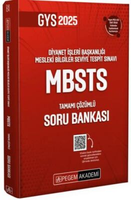 2025 Diyanet İşleri Başkanlığı Mesleki Bilgiler Seviye Tespit Sınavı MBSTS Tamamı Çözümlü Soru Banka - 1