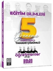 2025 Eğitim Bilimleri 5 Deneme - Retro Yayıncılık