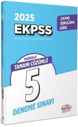 Editör Yayınevi 2025 EKPSS Tamamı Çözümlü 5 Deneme Sınavı - Editör Yayınevi