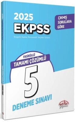 Editör Yayınevi 2025 EKPSS Tamamı Çözümlü 5 Deneme Sınavı - 1