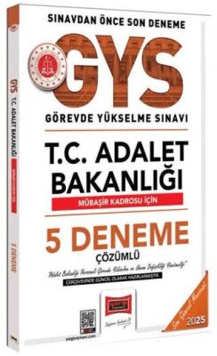 2025 GYS Adalet Bakanlığı Mübaşir 5 Deneme - 1