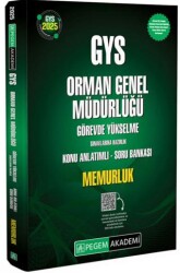 2025 GYS Orman Genel Müdürlüğü Görevde Yükselme Sınavlarına Hazırlık Konu Anlatımlı Soru Bankası - Pegem Akademi Yayıncılık