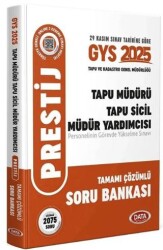 2025 GYS Tapu ve Kadastro Genel Müdürlüğü Tapu Müdürü, Tapu Sicil Müdür Yardımcısı PRESTİJ Soru Bank - Editör Yayınevi