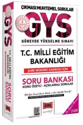 2025 GYS T.C. Milli Eğitim Bakanlığı Şube Müdürü Kadrosu İçin Soru Bankası - Yargı Yayınevi