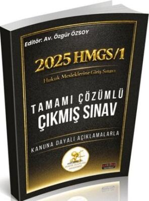 2025 HMGS 1 Sınavı HUKAL Tamamı Çözümlü Çıkmış Sınav Soruları - 1