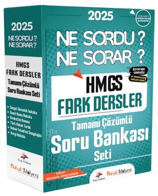 2025 HMGS Fark Dersler Ne Sordu Ne Sorar Soru Bankası Modüler Set Çözümlü - 1