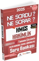 2025 Hukuk Atölyesi HMGS Hakimlik Ceza Hukuku Genel Hükümler Ne Sordu Ne Sorar Soru Bankası Çözümlü - Dizgi Kitap