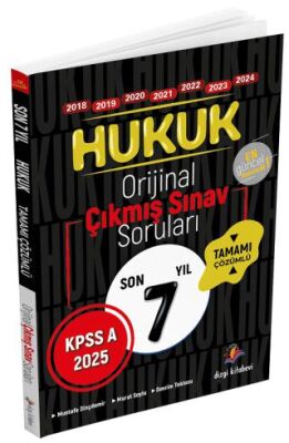 2025 KPSS A Grubu Hukuk Orijinal Çıkmış Sorular Son 7 Yıl Çözümlü - 1