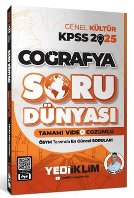 Yediiklim Yayınları 2025 KPSS Genel Kültür Coğrafya Tamamı Video Çözümlü Soru Dünyası - 1