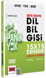 Yargı Yayınevi 2025 KPSS YKS MSÜ Tamamı Çözümlü Panik Yok Orta Seviye Dil Bilgisi 15x15 Deneme - Yargı Yayınevi