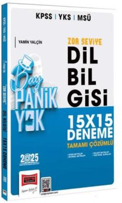 Yargı Yayınevi 2025 KPSS YKS MSÜ Tamamı Çözümlü Panik Yok Zor Seviye Dil Bilgisi 15x15 Deneme - 1