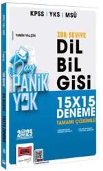 Yargı Yayınevi 2025 KPSS YKS MSÜ Tamamı Çözümlü Panik Yok Zor Seviye Dil Bilgisi 15x15 Deneme - Yargı Yayınevi