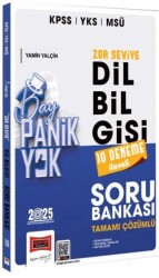 Yargı Yayınevi 2025 KPSS YKS MSÜ Tamamı Çözümlü Panik Yok Zor Seviye Dil Bilgisi Soru Bankası 10 Deneme İlaveli - Yargı Yayınevi