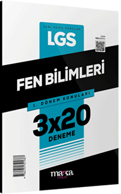 Marka Yayınları 2025 LGS 1.Dönem Konuları Fen Bilimleri 3 Deneme - 1