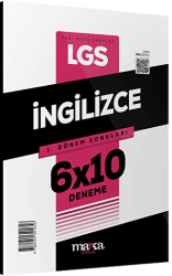 Marka Yayınları 2025 LGS 1.Dönem Konuları İngilizce 6 Deneme - Marka Yayınları