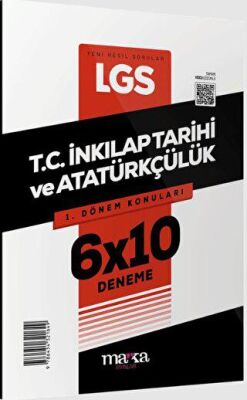 Marka Yayınları 2025 LGS 1.Dönem Konuları T.C. İnkılap Tarihi ve Atatürkçülük 6 Deneme - 1