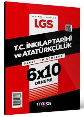 Marka Yayınları 2025 LGS Genel Tüm Konular T.C. İnkılap Tarihi ve Atatürkçülük 6 Deneme - 1
