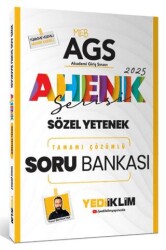 Yediiklim Yayınları 2025 MEB AGS Ahenk Serisi Sözel Yetenek Tamamı Çözümlü Soru Bankası - Yediiklim Yayınları