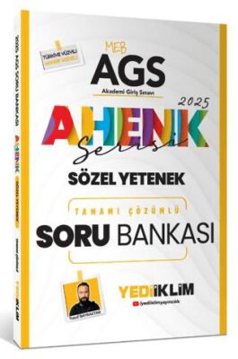 Yediiklim Yayınları 2025 MEB AGS Ahenk Serisi Sözel Yetenek Tamamı Çözümlü Soru Bankası - 1
